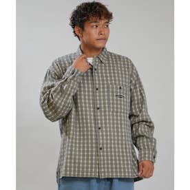 長袖 シャツ メンズ チェック CHECK CHINO （GRN）