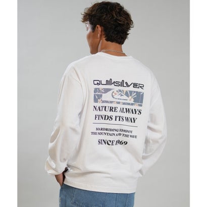 長袖 Tシャツ ロンT メンズ バックプリント NEW （WHT）｜詳細画像
