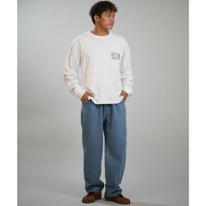 長袖 Tシャツ ロンT メンズ バックプリント NEW （WHT）｜詳細画像