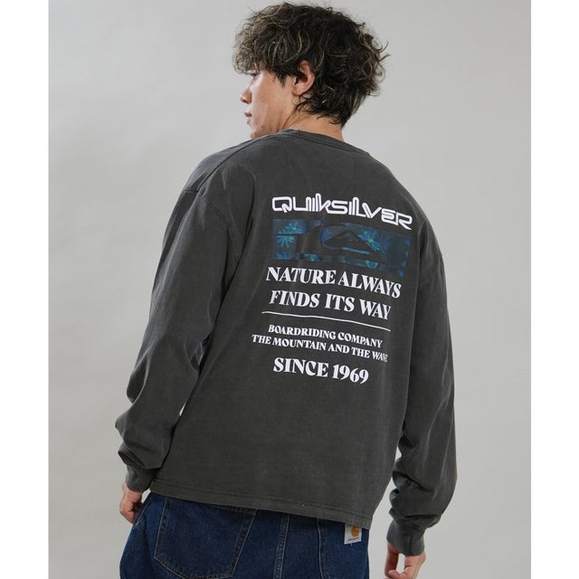 長袖 Tシャツ ロンT メンズ バックプリント NEW （BLK）
