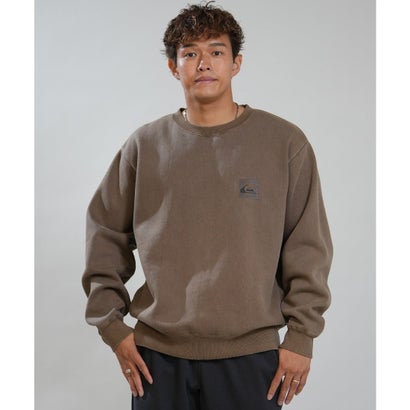 トレーナー スウェット ロンT メンズ バックプリント QS （BLK）｜詳細画像