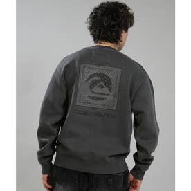 トレーナー スウェット ロンT メンズ バックプリント QS （BLK）