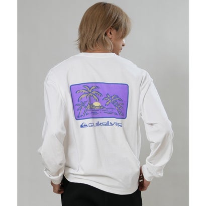 長袖 Tシャツ ロンT メンズ バックプリント ロゴ （BLK）｜詳細画像