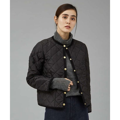 【TRADITIONAL WEATHERWEAR】キルティングノーカラーブルゾン （カーキ）｜詳細画像
