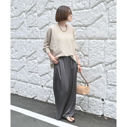 【夏まで快適に着られる】camifineニットプルオーバー （オフホワイト）｜詳細画像