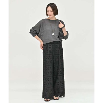 【夏まで快適に着られる】camifineニットプルオーバー （オフホワイト）｜詳細画像