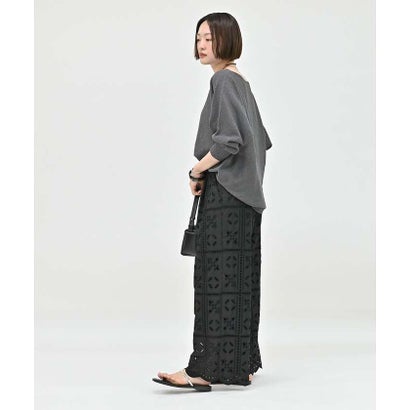 【夏まで快適に着られる】camifineニットプルオーバー （オフホワイト）｜詳細画像