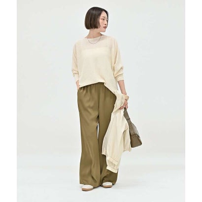 【夏まで快適に着られる】camifineニットプルオーバー （ベージュ）｜詳細画像
