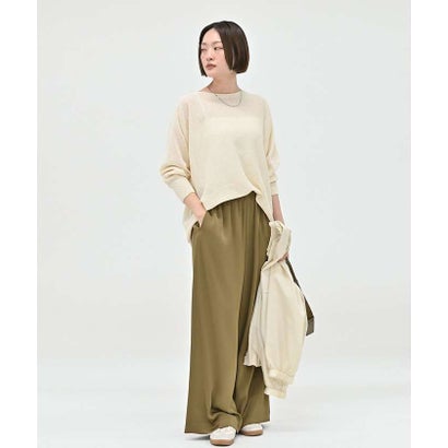 【夏まで快適に着られる】camifineニットプルオーバー （ベージュ）｜詳細画像
