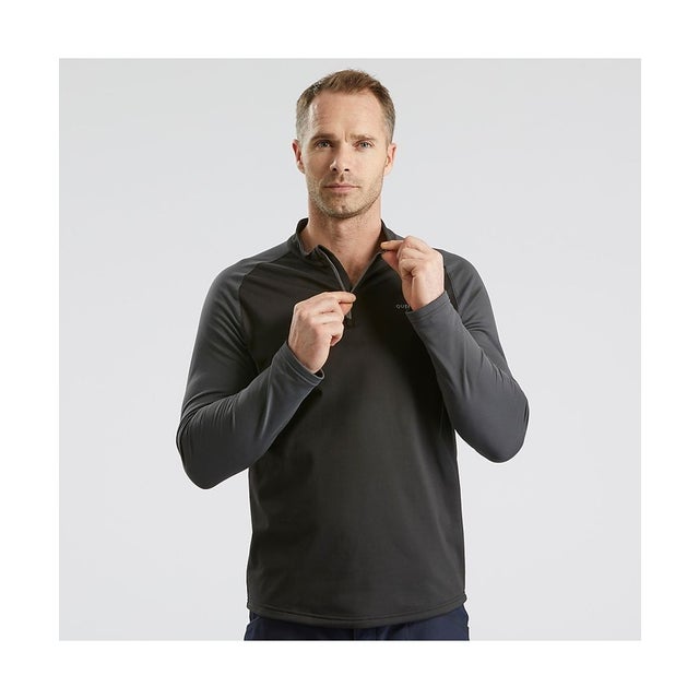 /メンズ/QUECHUAメンズ長袖TシャツウォームSH100 BLK （ブラック）