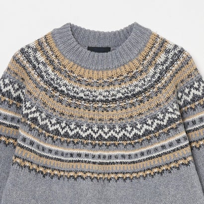 キイト QUIITO ROUND JACQUARD PULLOVER （オフホワイト）｜詳細画像