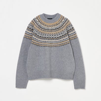 キイト QUIITO ROUND JACQUARD PULLOVER （オフホワイト）｜詳細画像