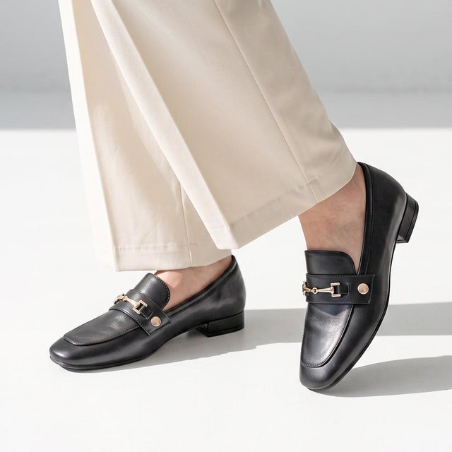 付け替えベルト付き3wayローファー （black）
