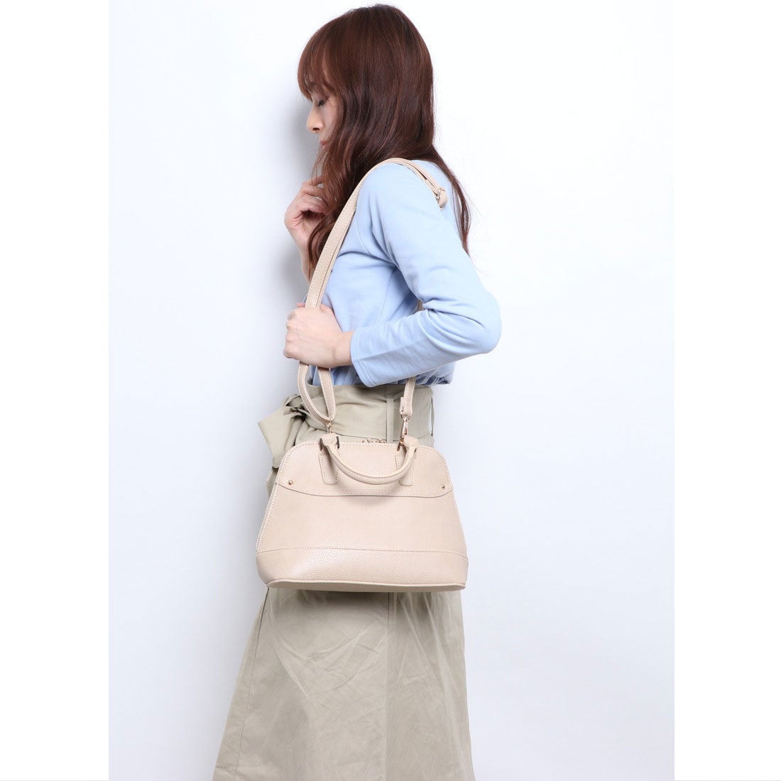 ラナサックス Rana Sacs ブガッティ型2WAYバッグ （ピンク 
