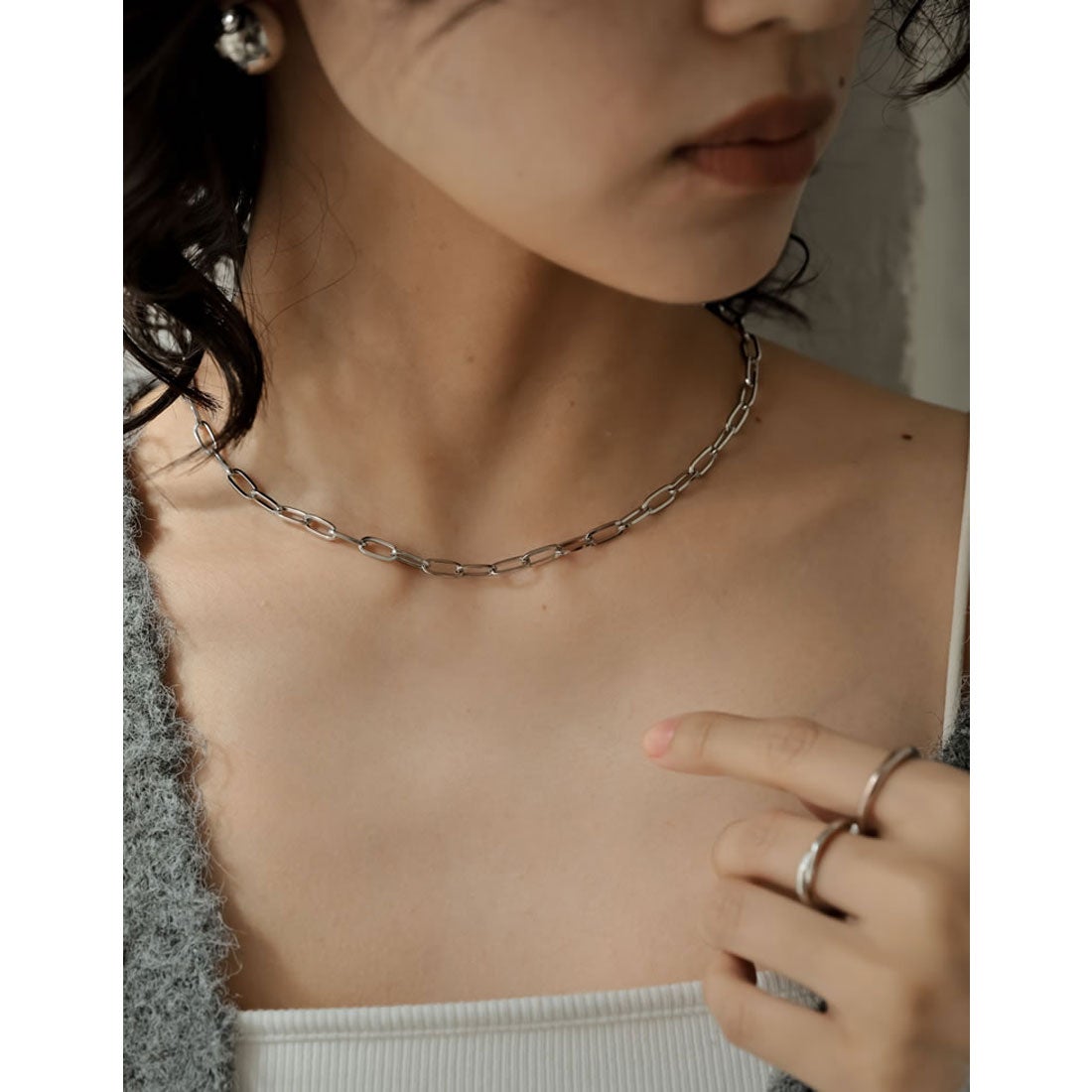 リエディ Re:EDIT [Accessory Collection][2点セット]スクエアモチーフ 
