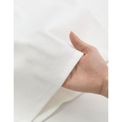 [新色追加][累計販売枚数2.3万枚突破][華奢見えリブTシャツ]テレコリブクルーネック半袖Tシャツ （レッド）｜詳細画像
