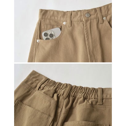 [低身長/高身長サイズ有]カツラギバレルレッグカーブパンツ （ブラック）｜詳細画像
