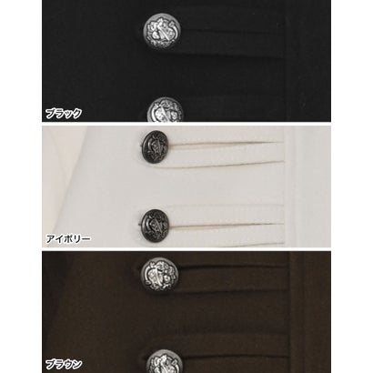 スタンドカラーナポレオンジャケット （ブラック）｜詳細画像