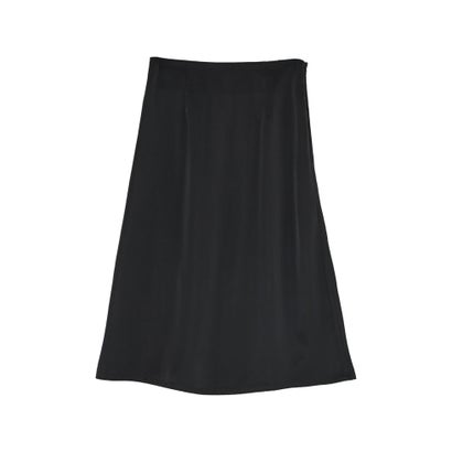 [TREND BOTTOM COLLECTION]サテンミディナロースカート （ブラック）｜詳細画像