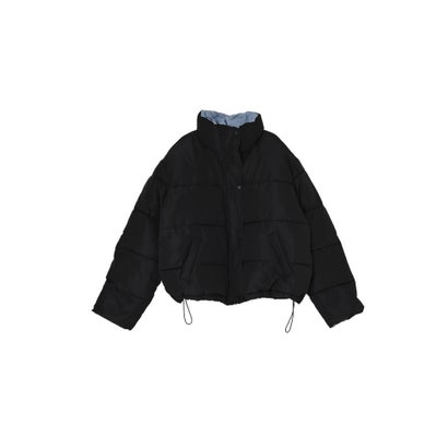 [OUTER COLLECTION]マイクロタフタ配色フェイクダウンジャケット （ブラック）｜詳細画像