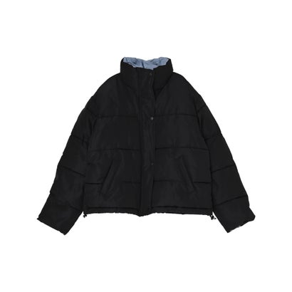 [OUTER COLLECTION]マイクロタフタ配色フェイクダウンジャケット （ブラック）｜詳細画像