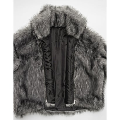 [OUTER COLLECTION]フェイクファースタンドブルゾン （ミックスベージュ）｜詳細画像