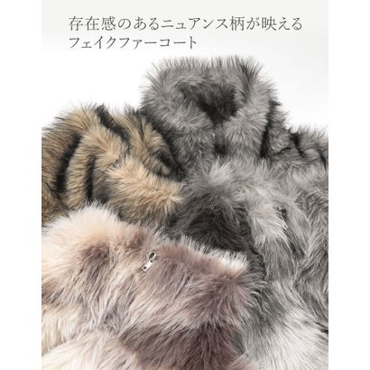 [OUTER COLLECTION]フェイクファースタンドブルゾン （グレー）｜詳細画像