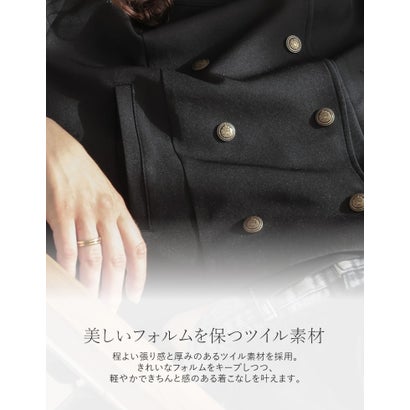 リエディ Re:EDIT [SET UP COLLECTION]ナポレオンスタンドカラーショートジャケット （グレー）｜詳細画像