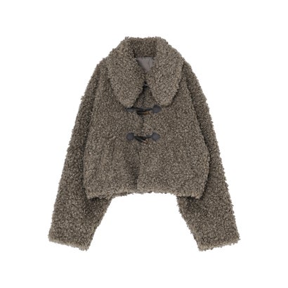 [OUTER COLLECTION]プードルファーダッフルジャケット （グレージュ）｜詳細画像
