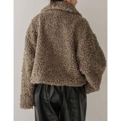 [OUTER COLLECTION]プードルファーダッフルジャケット （グレージュ）｜詳細画像