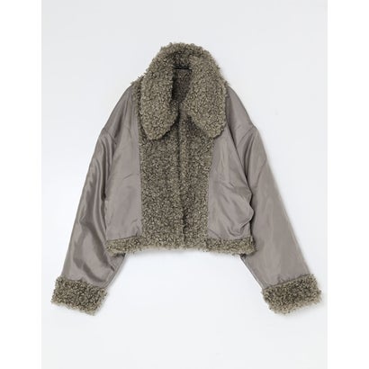[OUTER COLLECTION]プードルファーダッフルジャケット （グレージュ）｜詳細画像