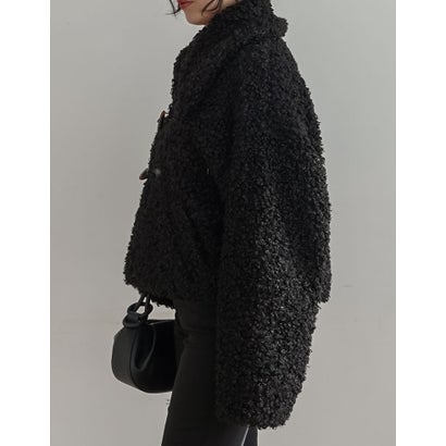 [OUTER COLLECTION]プードルファーダッフルジャケット （ブラック）｜詳細画像