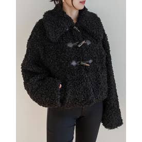 [OUTER COLLECTION]プードルファーダッフルジャケット （ブラック）