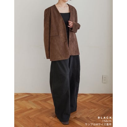 [TREND BOTTOM COLLECTION][低身長/高身長サイズ有]カツラギウォッシュドコクーンパンツ （ブラック）｜詳細画像