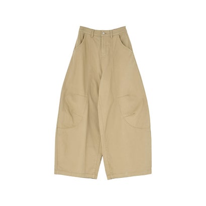 [TREND BOTTOM COLLECTION][低身長/高身長サイズ有]カツラギウォッシュドコクーンパンツ （ベージュ）｜詳細画像