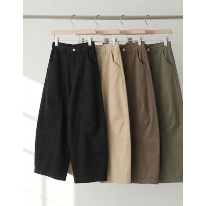 [TREND BOTTOM COLLECTION][低身長/高身長サイズ有]カツラギウォッシュドコクーンパンツ （ベージュ）｜詳細画像