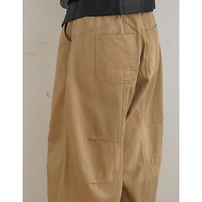 [TREND BOTTOM COLLECTION][低身長/高身長サイズ有]カツラギウォッシュドコクーンパンツ （ベージュ）｜詳細画像