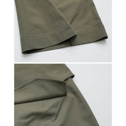 リエディ Re:EDIT [TREND BOTTOM COLLECTION][低身長/高身長サイズ有]ウエスト折り返しワイドレッグパンツ （ブラウン）｜詳細画像