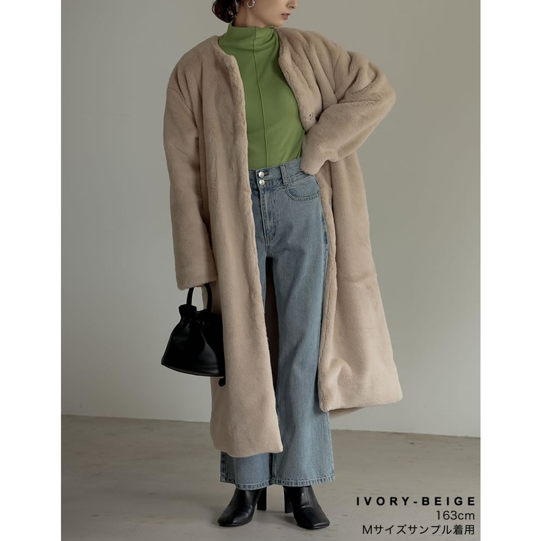 お値下げ中Ameri Ameri Vintage 2way ソフトボアコート Vintage 2way 