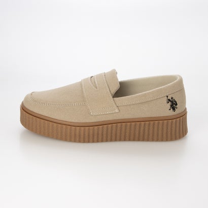 ジーラ GeeRA 【U.S. POLO ASSN.】厚底ローファー （ベージュ）｜詳細画像