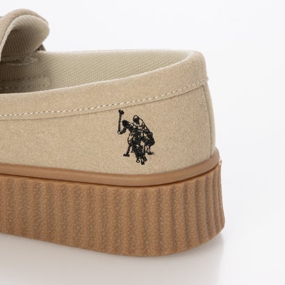 ジーラ GeeRA 【U.S. POLO ASSN.】厚底ローファー （ベージュ）｜詳細画像