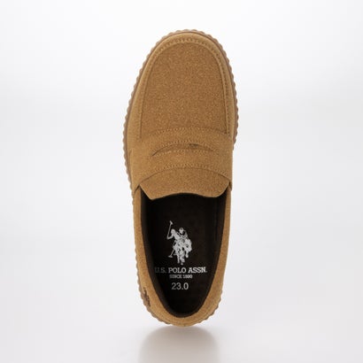 ジーラ GeeRA 【U.S. POLO ASSN.】厚底ローファー （キャメル）｜詳細画像