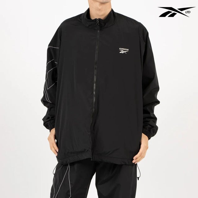KANGHYUK ロゴ トラックジャケット / STITCHED LOGO TRACK JACKET （ダークグレー）