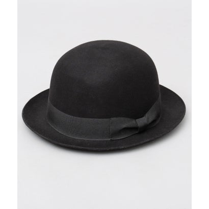 レックハッター Req Hatter ボーラーハット ウール100％ ドームクラウン 上向きブリム グログランリボン サイズ調節可能 （ベージュ）｜詳細画像