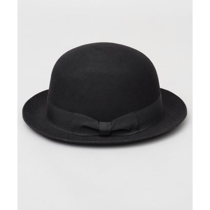レックハッター Req Hatter ボーラーハット ウール100％ ドームクラウン 上向きブリム グログランリボン サイズ調節可能 （ベージュ）｜詳細画像