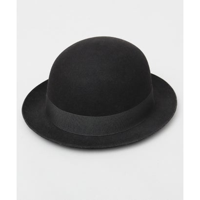 レックハッター Req Hatter ボーラーハット ウール100％ ドームクラウン 上向きブリム グログランリボン サイズ調節可能 （ベージュ）｜詳細画像