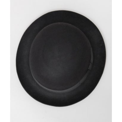 レックハッター Req Hatter ボーラーハット ウール100％ ドームクラウン 上向きブリム グログランリボン サイズ調節可能 （ベージュ）｜詳細画像