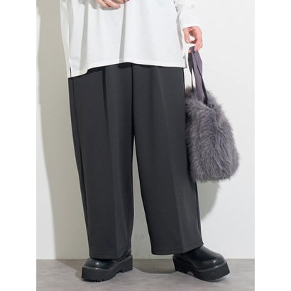 ダンボールワイドパンツ （茶）｜詳細画像