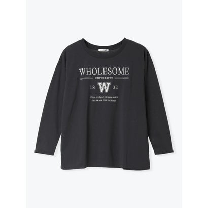 アソート柄刺繍ロングTシャツ （オフホワイト）｜詳細画像