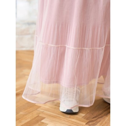 【Yukiコラボ】ティアードチュールスカート （オフホワイト）｜詳細画像